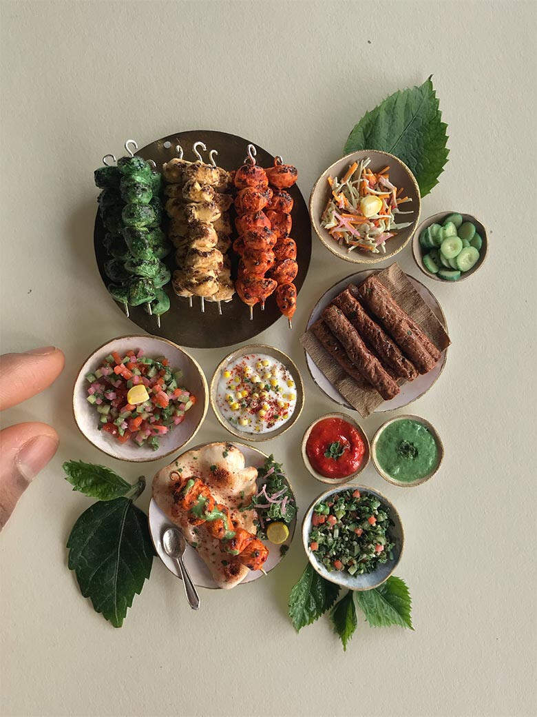 Mini Meals: Clay Food - Sculpture and Collage