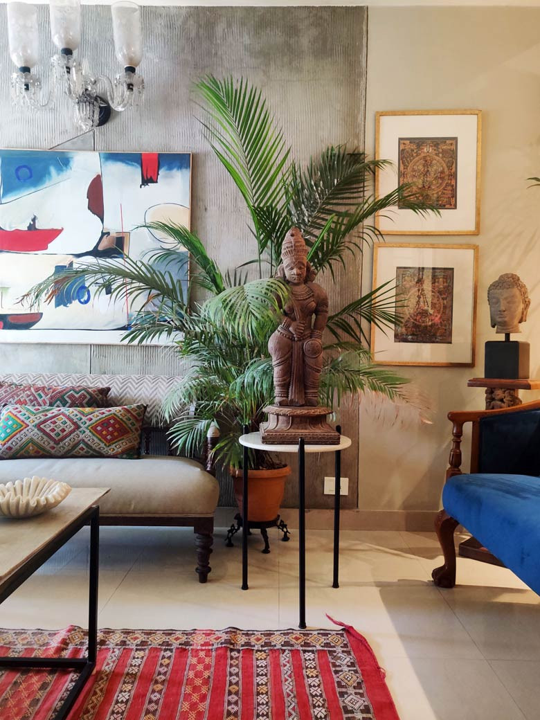In This Eclectic Mumbai Apartment 7 Feet Trees Grow Tall And Proud Goodhomes Co In