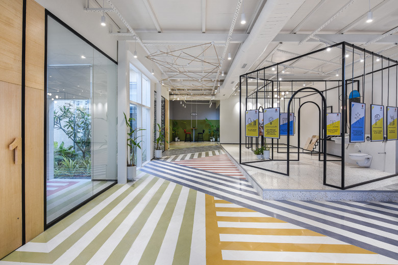 This experiential office champions colours, patterns and its product |  