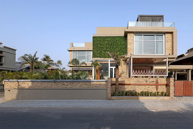 This 8500sqft Gujarat house embraces the India Modern design with a ...