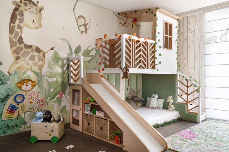 Childrens 2024 jungle bedroom