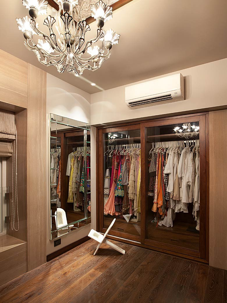 wardrobe designs with dressing mirror