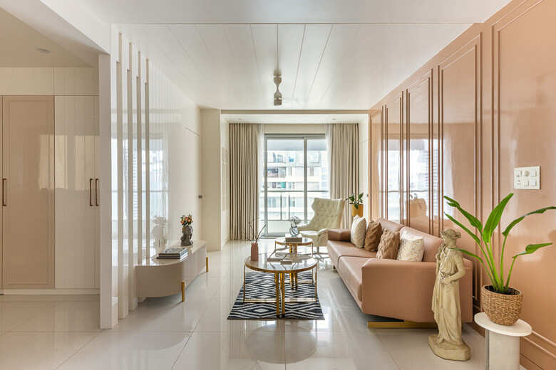 This Vadodara apartment is a meld of soft shades and clean forms ...