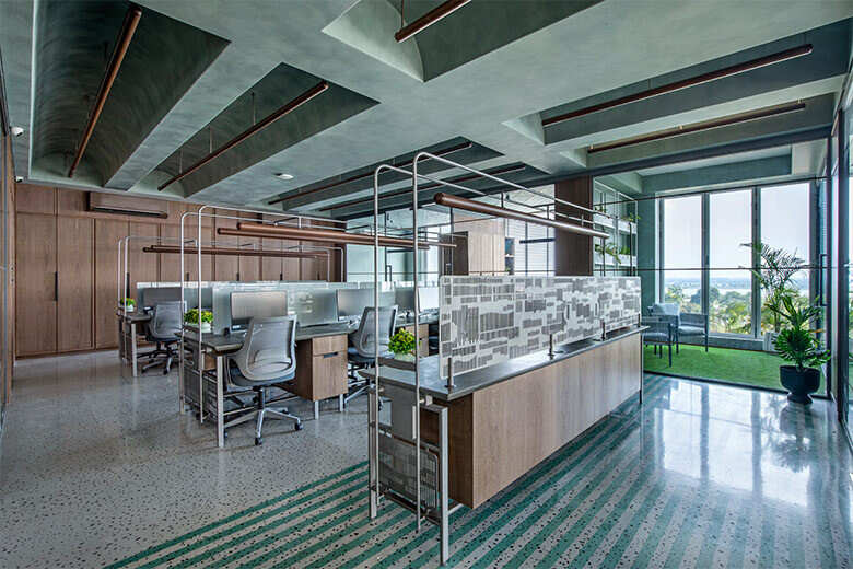 This office in Gujarat renders a subtle yet impactful visual identity ...