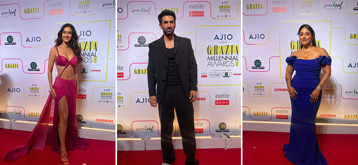 Fashion Fireworks On The Pink Carpet At #ajiograziamillennialawards 