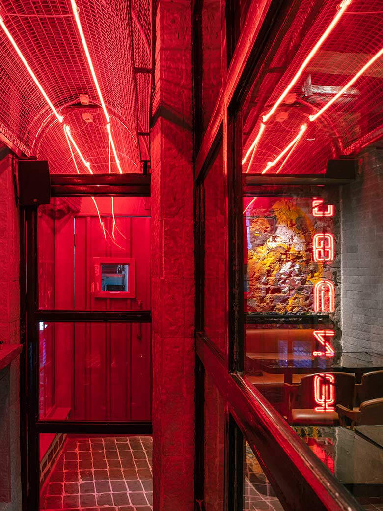 Studio Dangg Designs a Japanese-styled Bar with Scarlet Hues ...