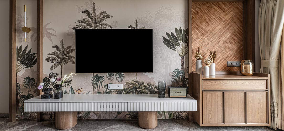 Main Hall Modern TV Unit Design for a Stylish Living Space | Goodhomes ...