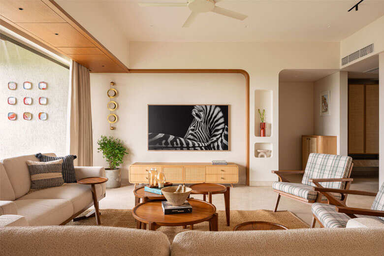 Photo inspiration: Modern Apartment Modern Style Ideas Reference: Inside A Pune Apartment Designed In A Modern Tropical Style