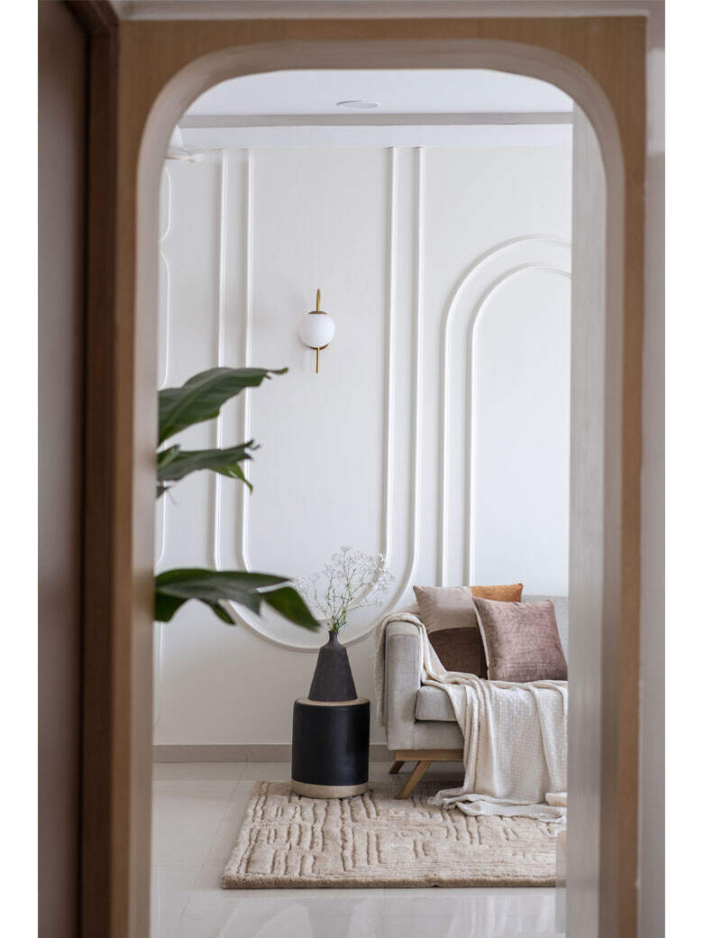 Curved Interior Design shapes Every Room of This Mumbai Apartment ...